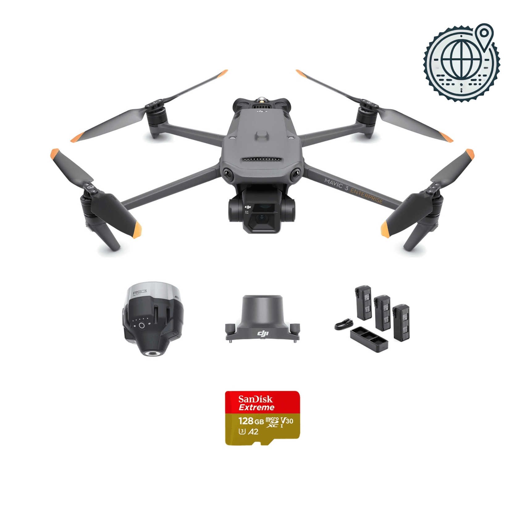 DJI Mavic 3E + Emlid Reach RS3 - Mätpaket