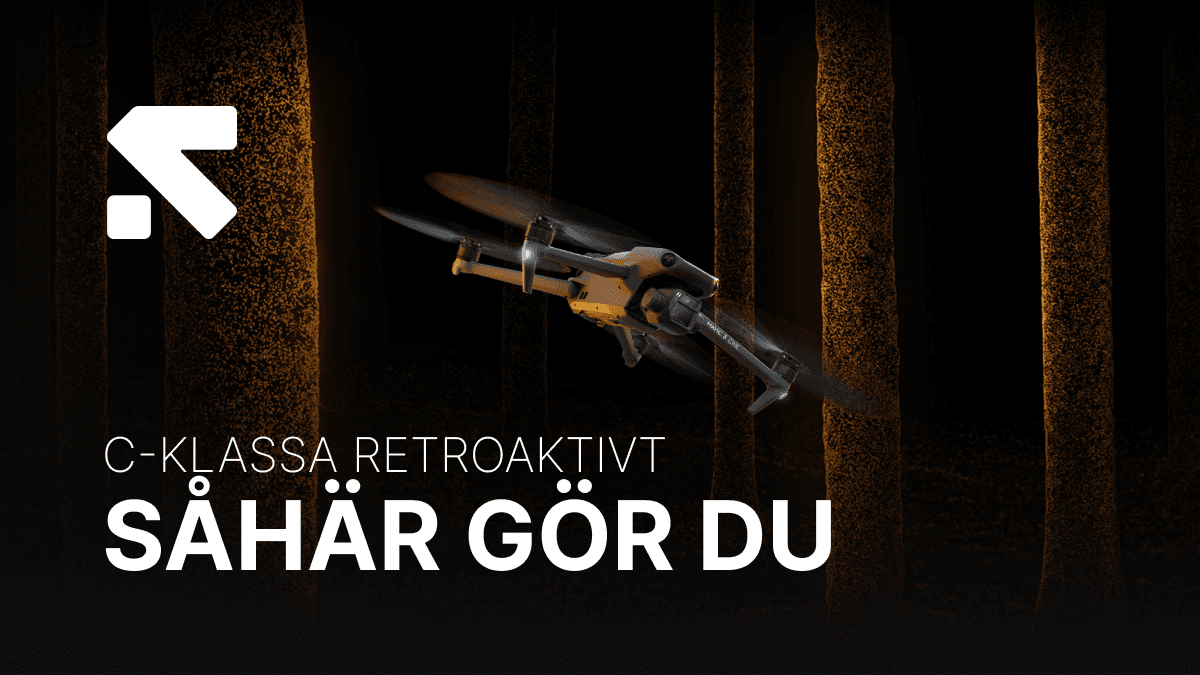 c-klassa din mavic 3 drönare retroaktivt banner