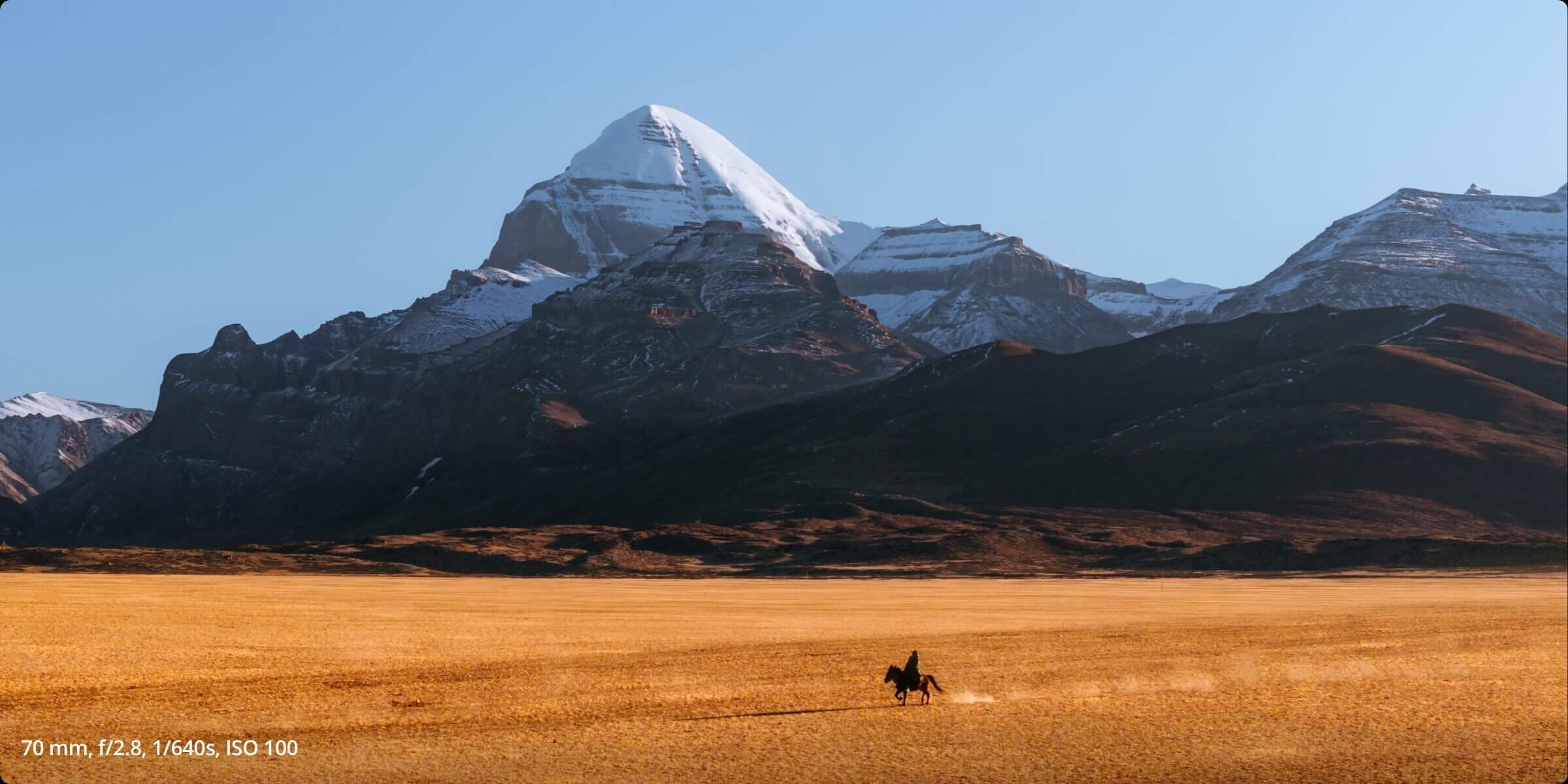 Foto på berg från Mavic 3