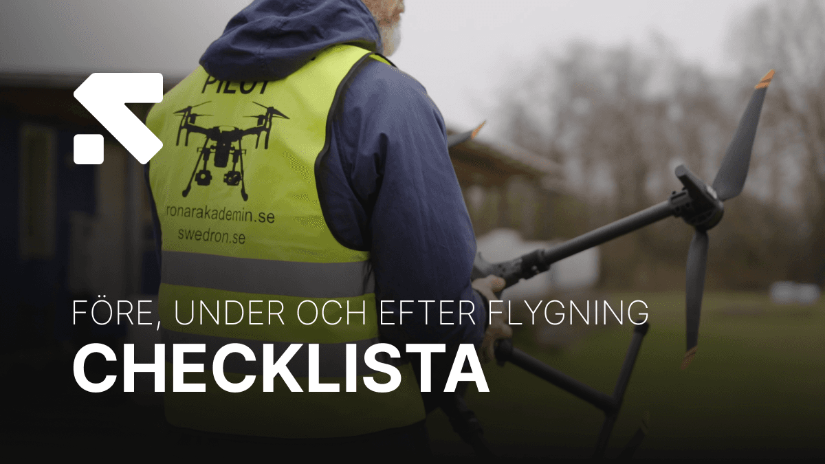 Cecklista för drönarflygning -banner