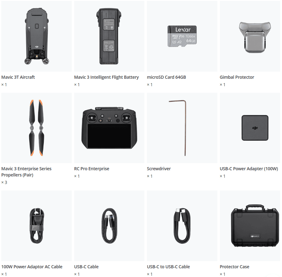 Mavic 3T What's in the box