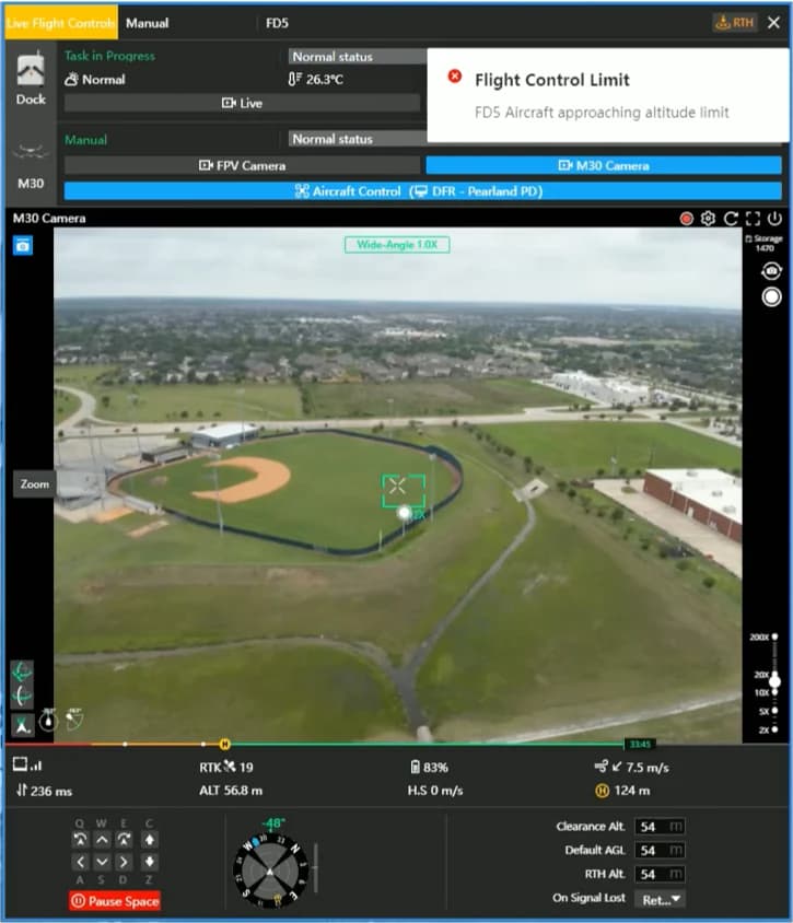 DJI Dock Live Controls Gimbal Overview