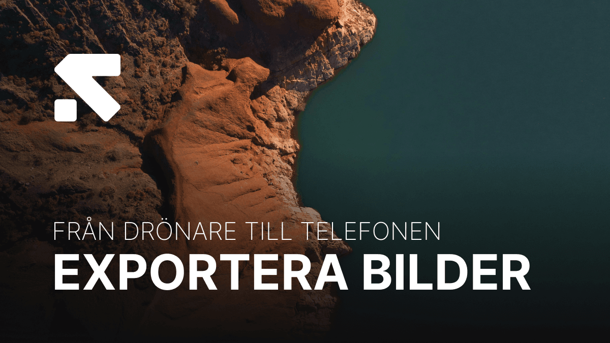 Exportera bilder från drönare till telefon, DJI Drönare