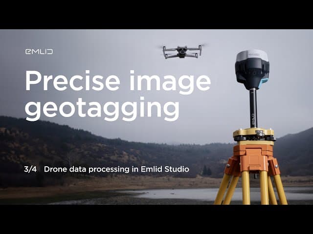 Post-processing with Emlid Studio. Drone data processing