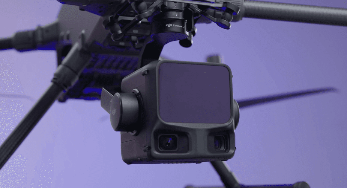 DJI Zenmuse L3 installerad på Matrice 400