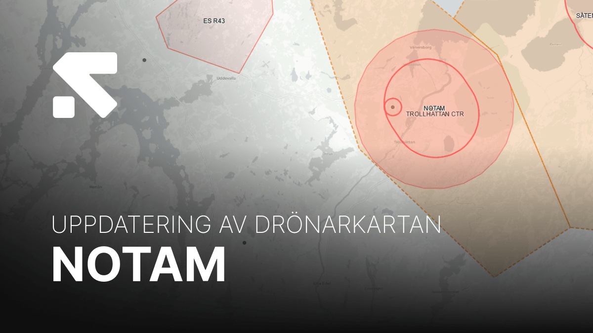 Karta som visar uppdateringar i Drönarkartan med integrerade NOTAM Swedron media_ Blogginlägg(13).png