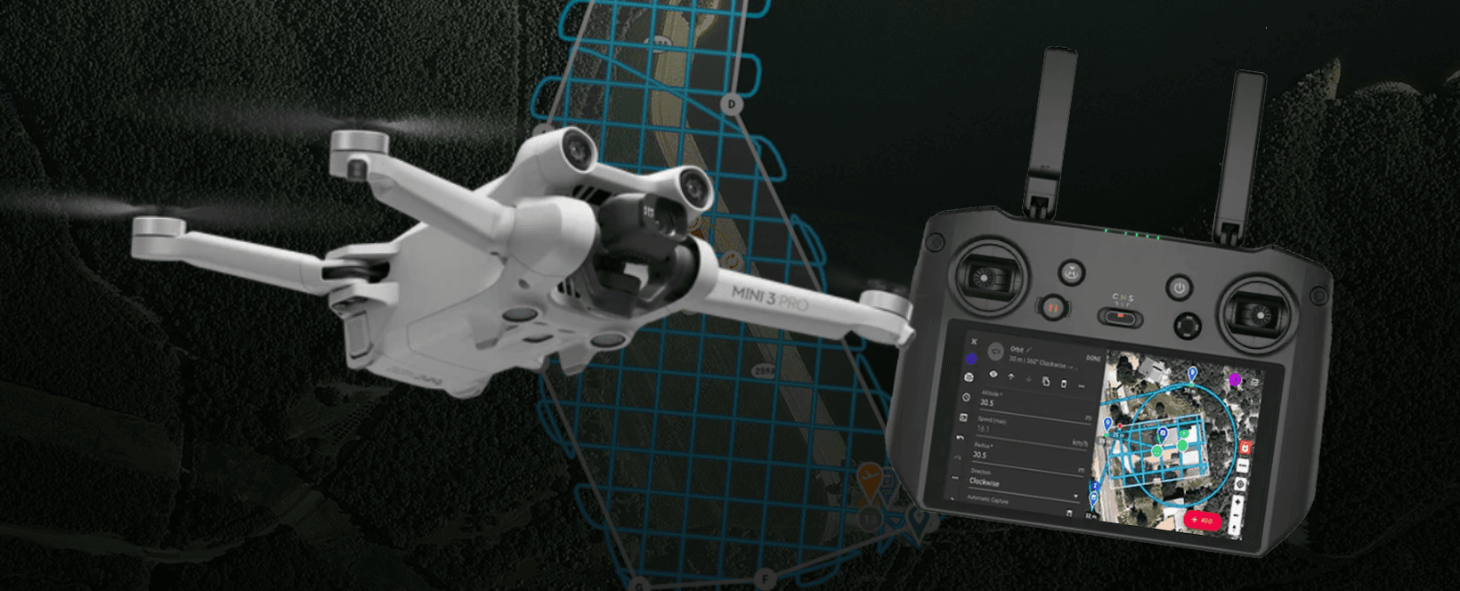 Dronelink-paket med Mini 3 pro och DJI RC Pro