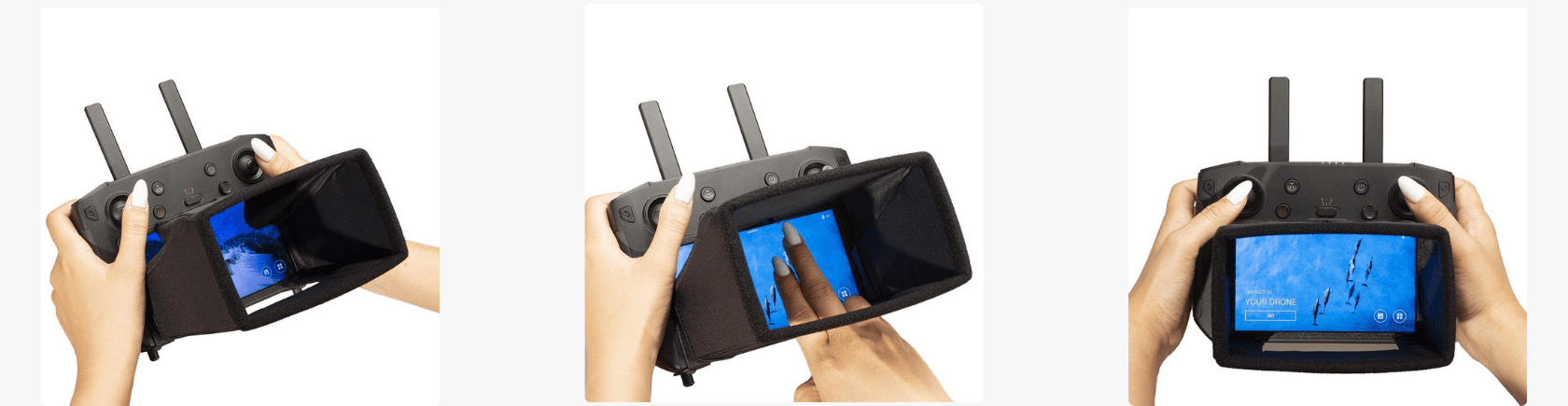 DJI Smart Controller - Magnetiskt solskydd från Hoodman