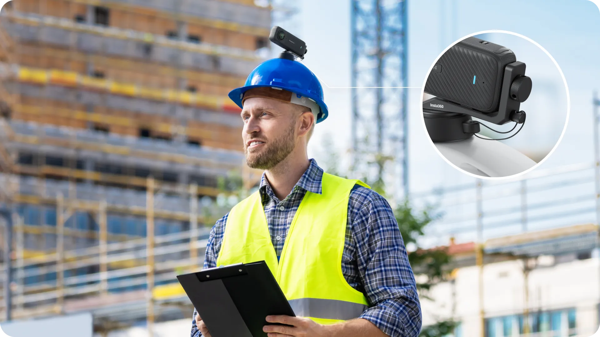 Insta360 Hard Hat Camera Mount
