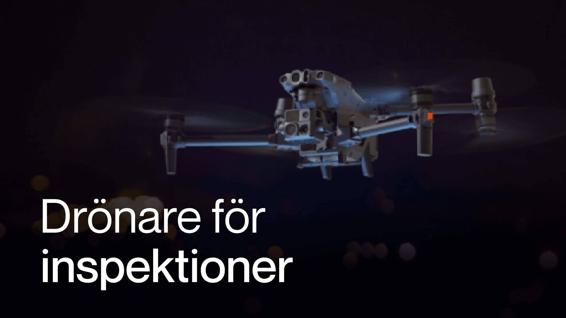 Drönare med värmekamera för industriella inspektioner