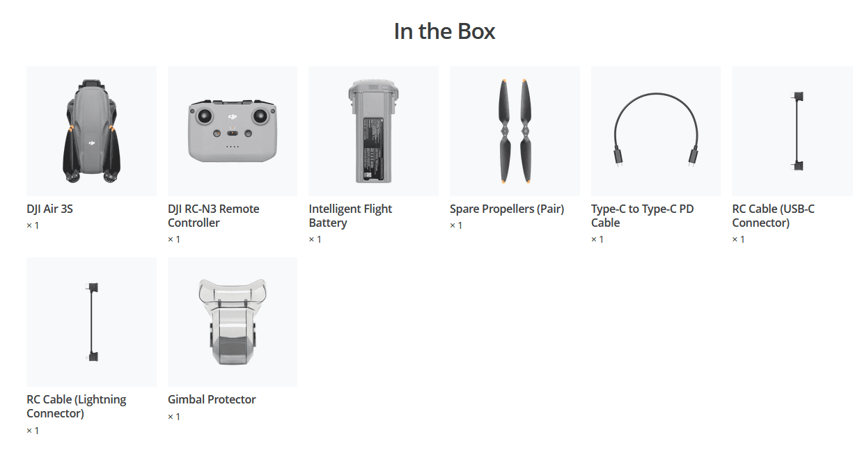 air 3s rc n3 in the box
