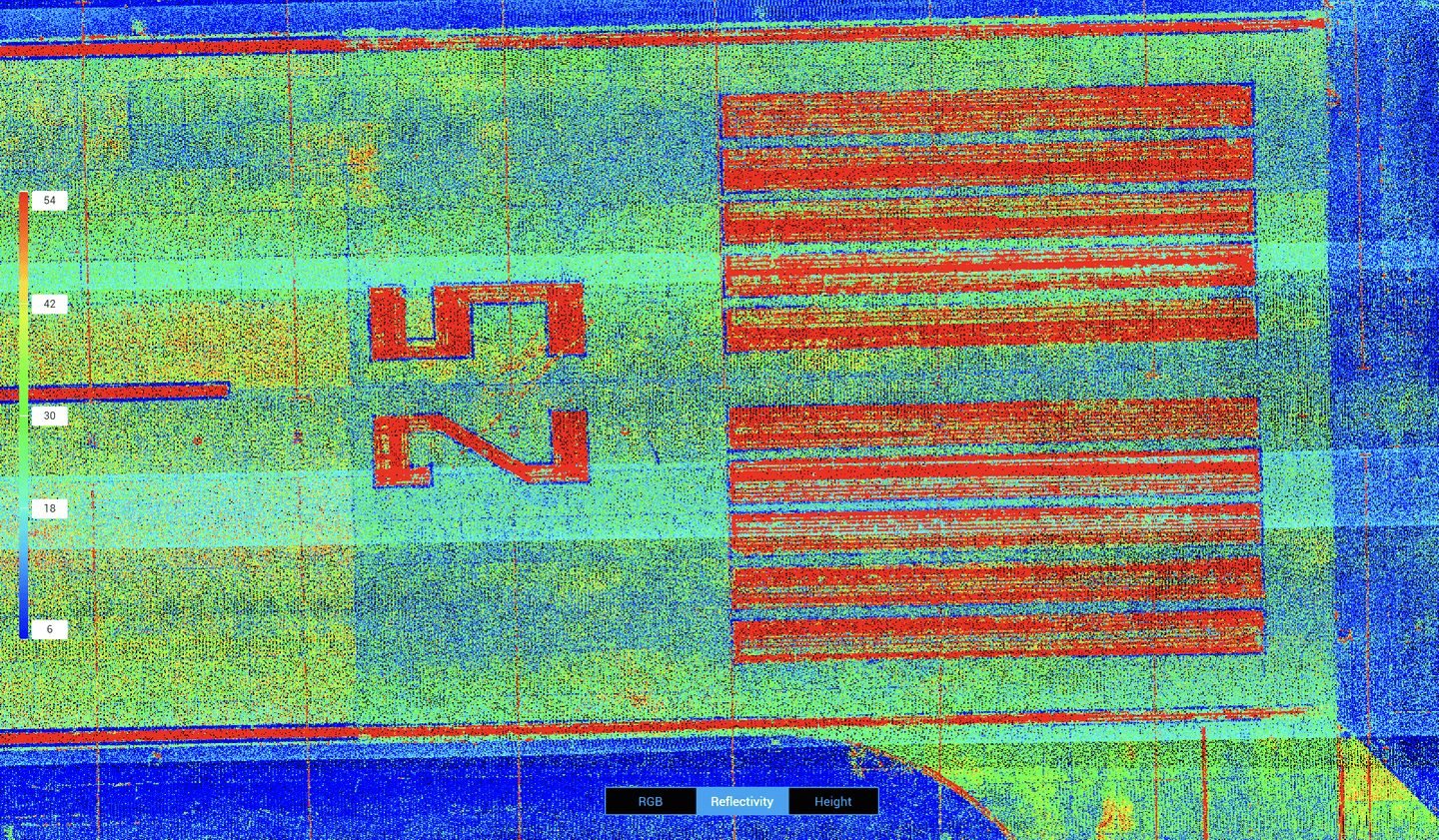 LiDAR landningsbana reflektioner