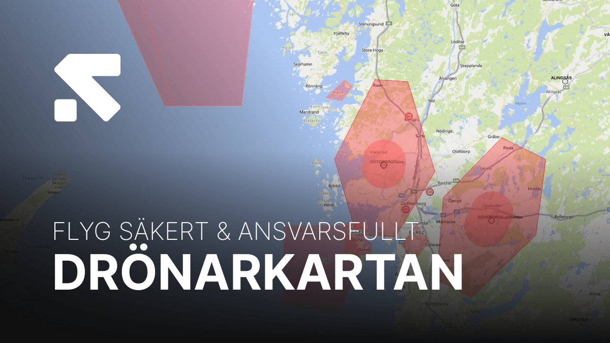 Drönarkartan: En guide till laglig och säker drönarflygning i Sverige - banner