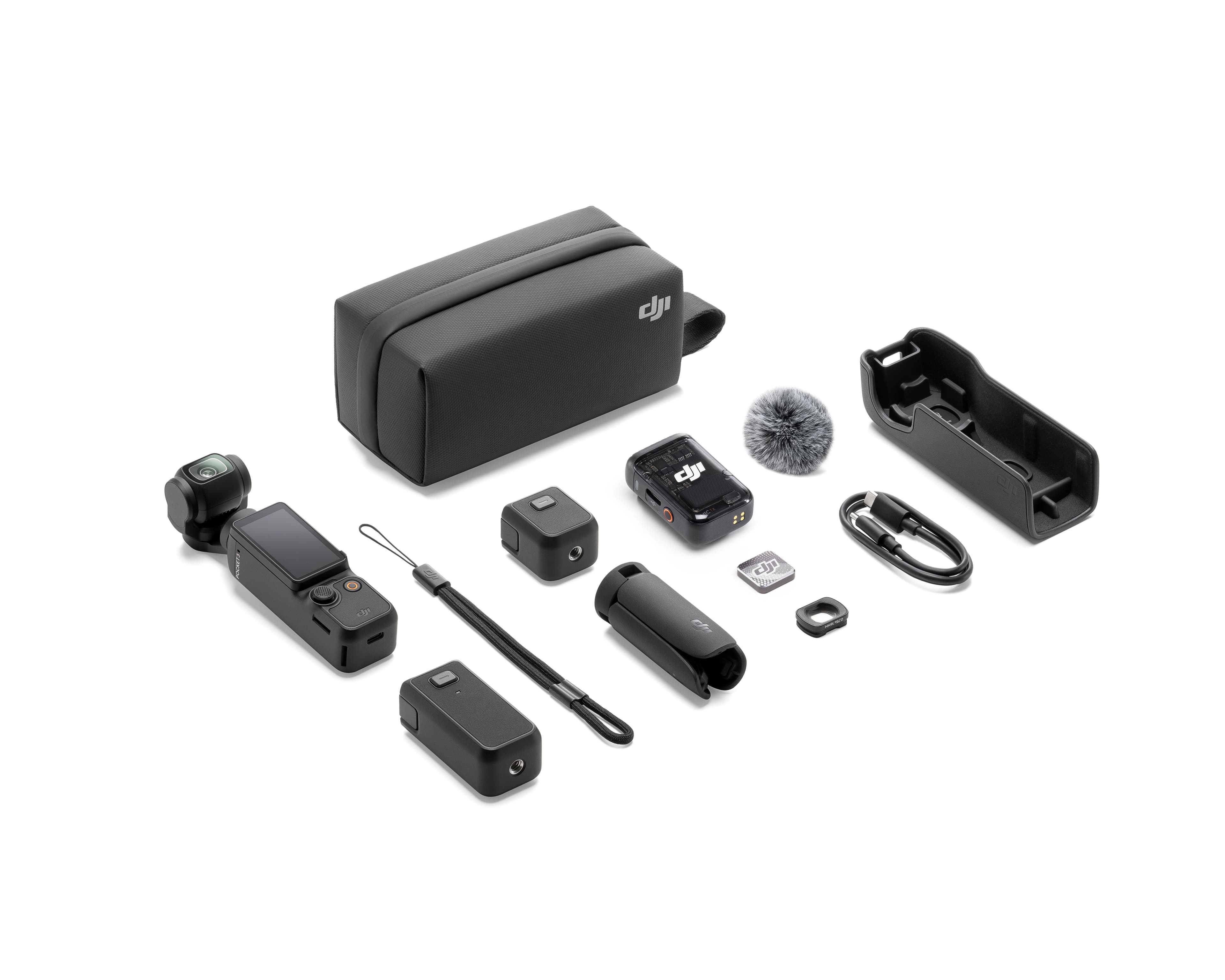 DJI Osmo Pocket 3 Creator Combo vad följer med i lådan